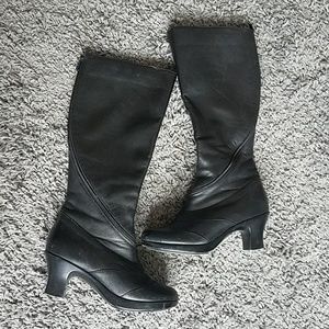 Dansko Black Leather Boot w spiral zipper size 37